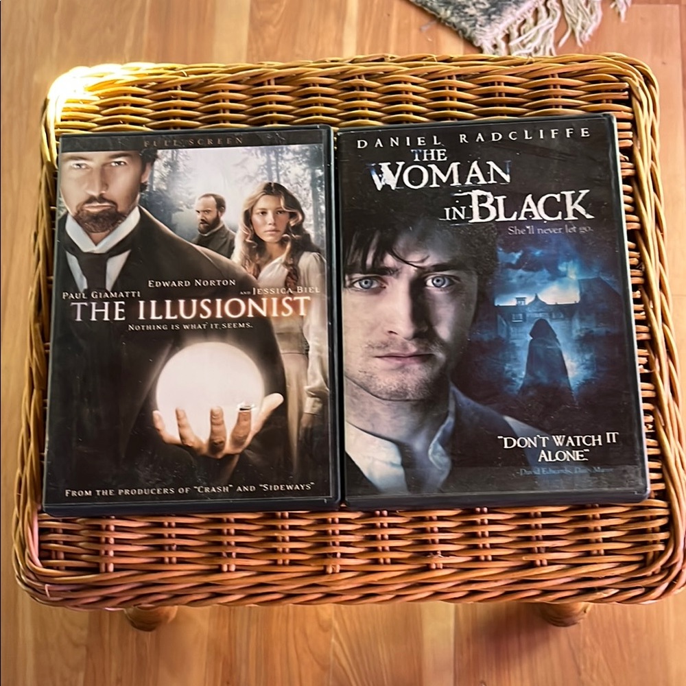 DVDs The Woman in Black and The Illusionist